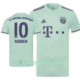 Camisolas de Futebol FC Bayern München Robben 10 Equipamento Alternativa 2018/19 Manga Curta